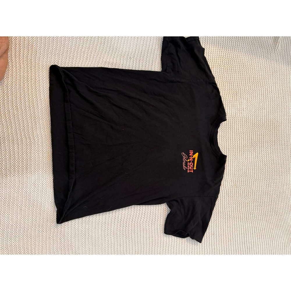 In-N-Out Burger Colorado Graphic T-Shirt Mens Large Black Short Sleeve Cotton
